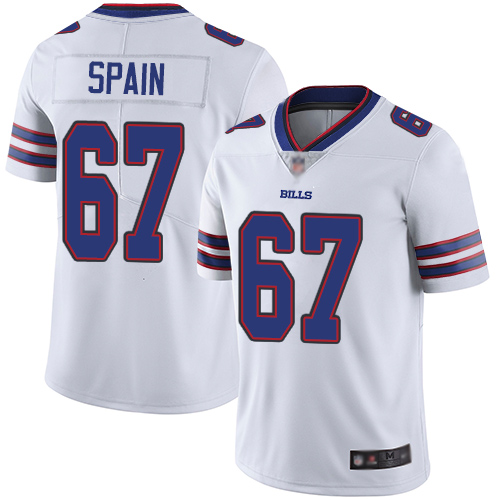 Men Buffalo Bills #67 Quinton Spain White Vapor Untouchable Limited Player NFL Jersey->buffalo bills->NFL Jersey